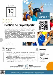 Fiche Formation Gestion de Projet Sportif